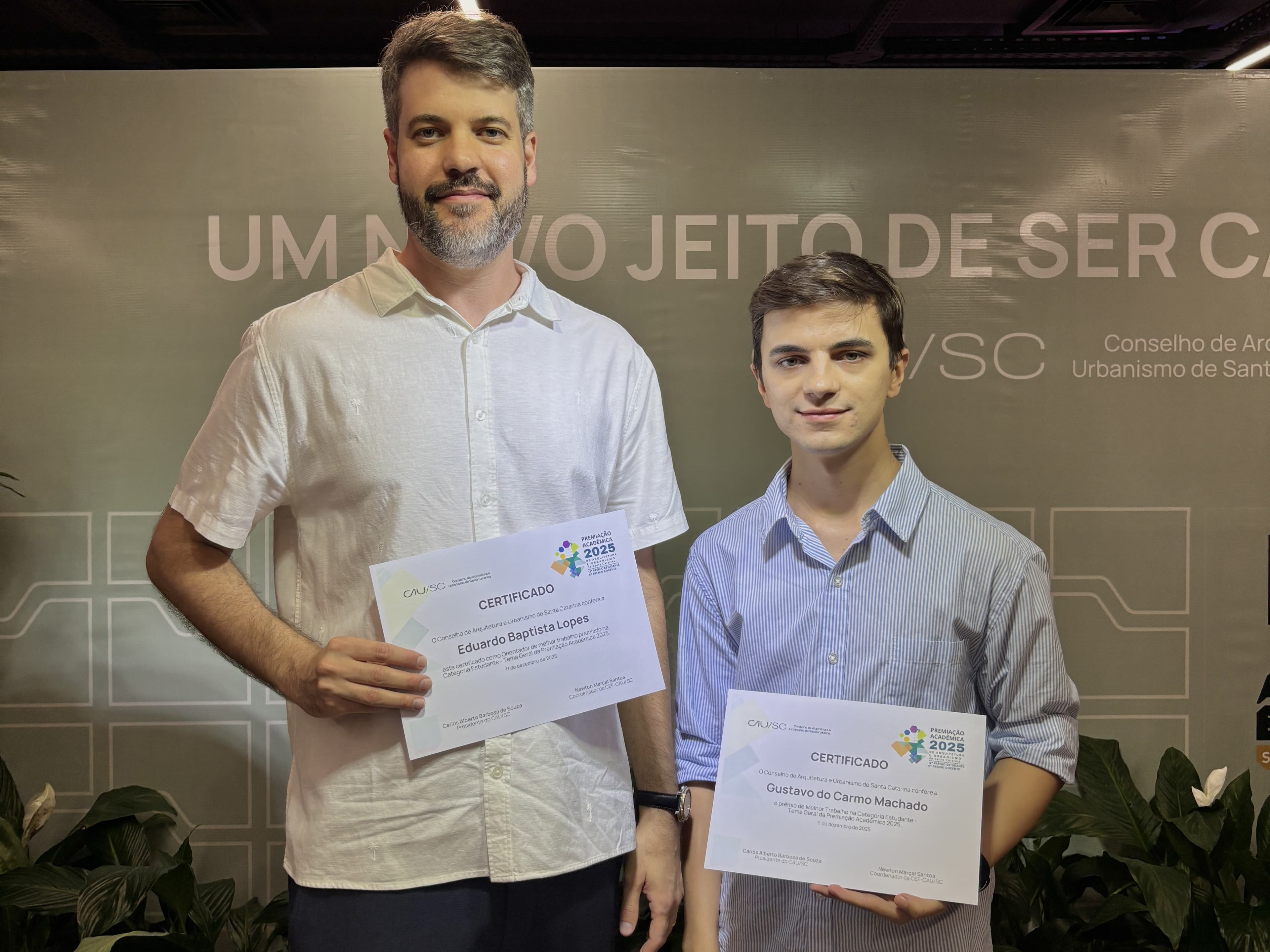 Alumni da Univali conquista prêmio de Melhor Trabalho Acadêmico
