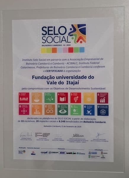 Univali alcança ODSs em Balneário Camboriú via selo social.jpg Univali alcança ODSs em Balneário Camboriú via selo social.jpg