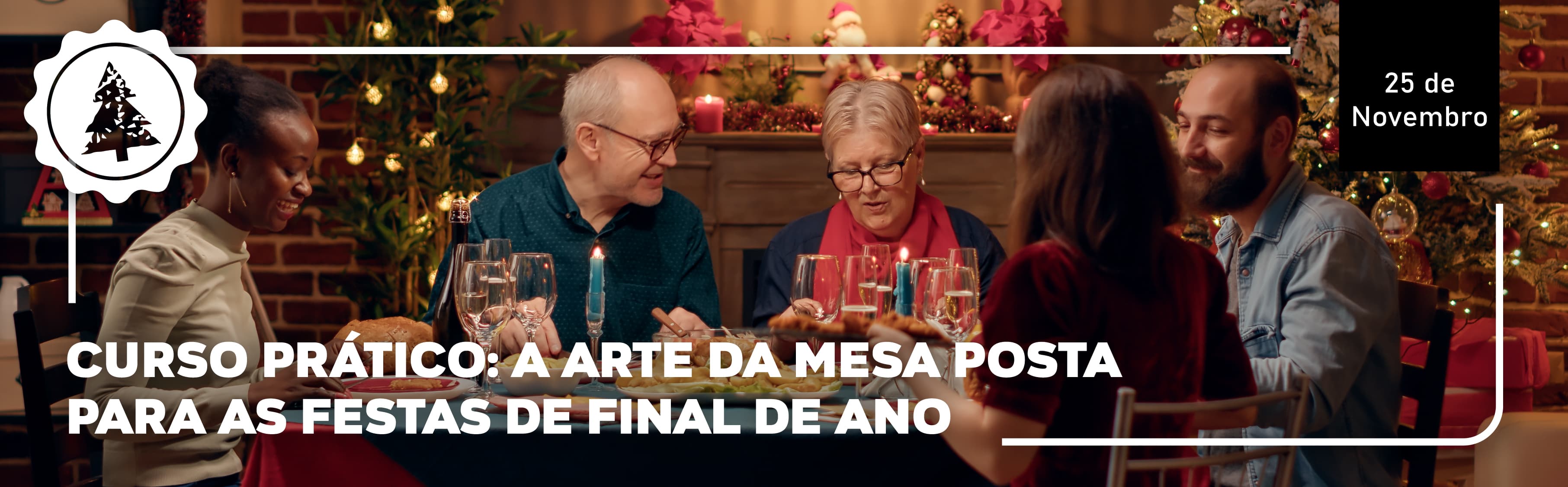 Curso Prático: A Arte da Mesa Posta para as Festas de Final de Ano